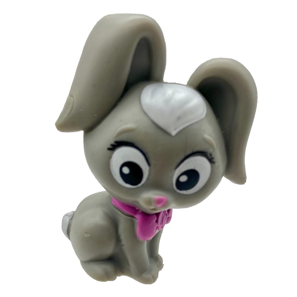 Barbie Pet Bunny by Mattel Gray with Pink Bow Rabbit